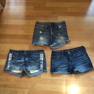 3 pairs of American Eagle Jean Shorts